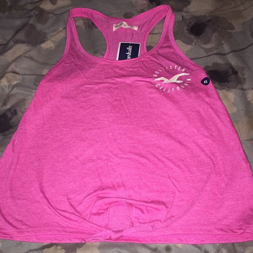 Pink Hollister California crop top